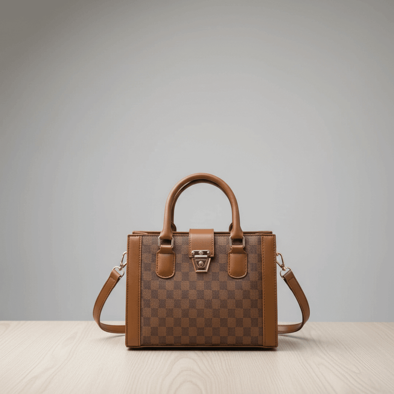 Checkered Box Bag