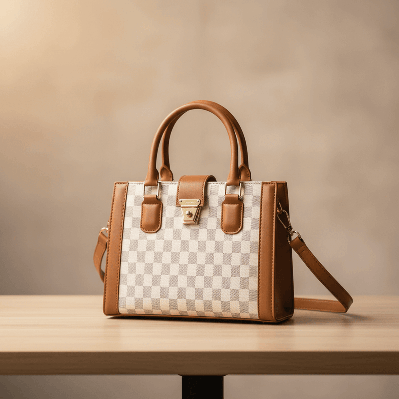 Checkered Box Bag